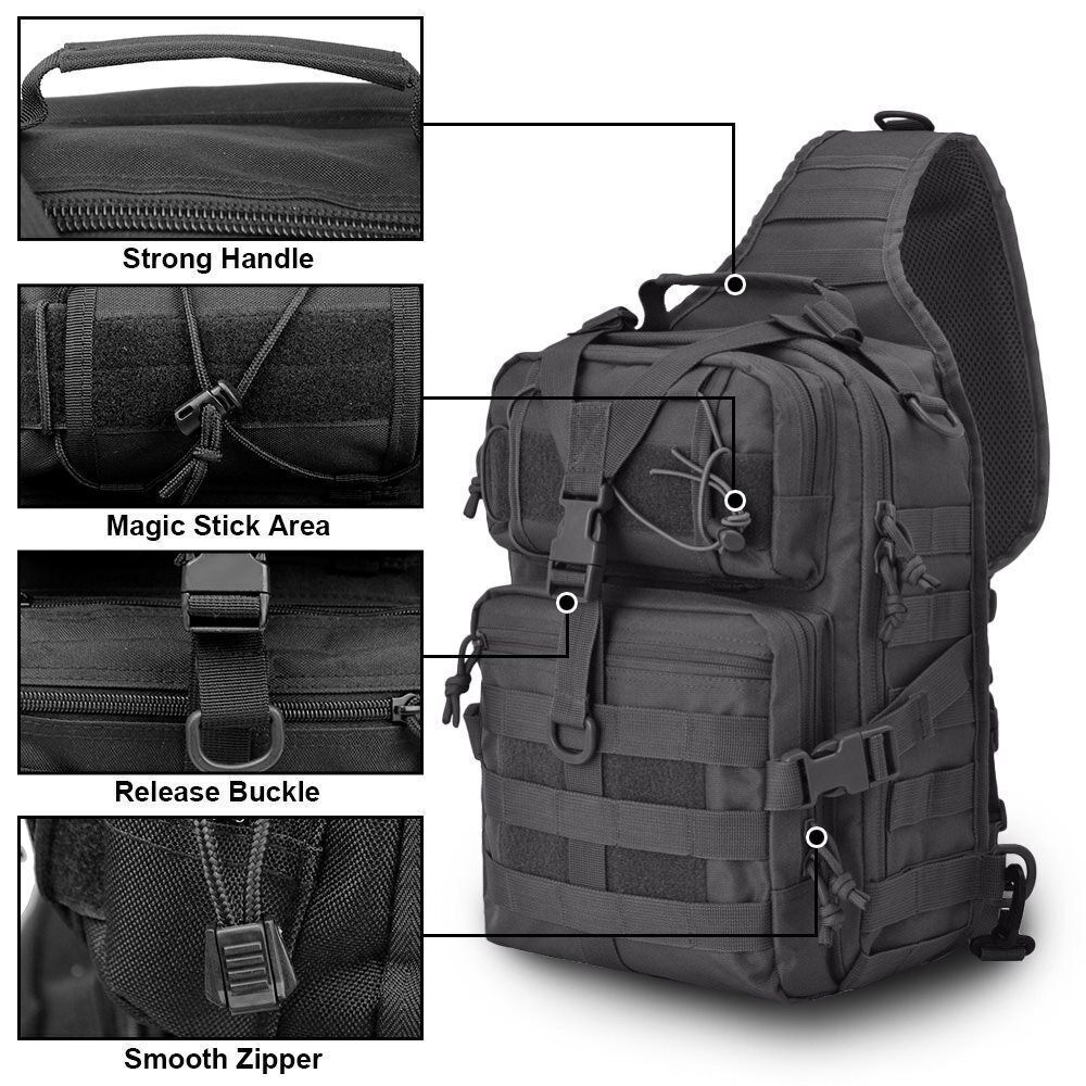 Men's Tactical Shoulder Bag Army Bags Military Camping Bag Hunting Backpack