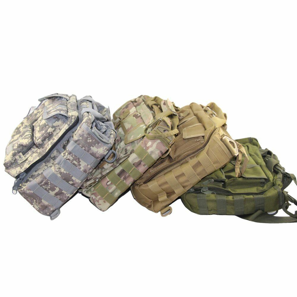 15'' Tactical Computer Backpack Belt Shoulder Bag Camping Outdoor Sports Hiking