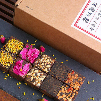 Yunnan Handmade Old Brown Sugar Rose Osmanthus, Red Dates, Ginger Mixed 320g