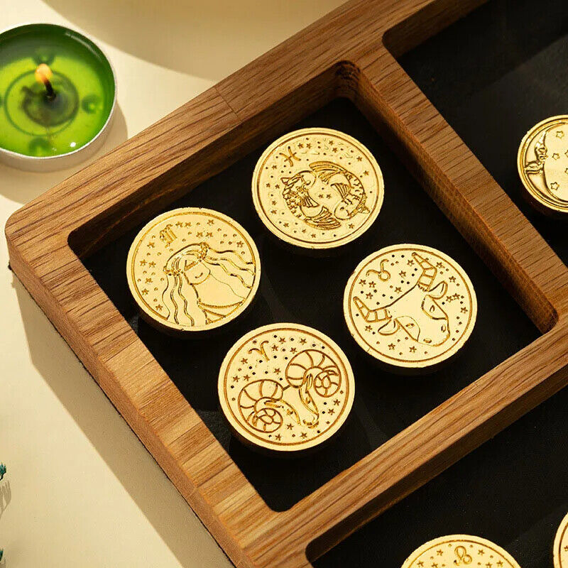 Wax Seal Stamp Head Metal Invitation Greeting Card Wedding Styling Tools 8-24Pcs
