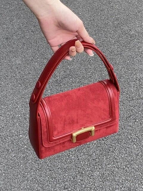 Women's Vintage Satchel Handbag Elegant Top Handle Classic Bag Retro Gift