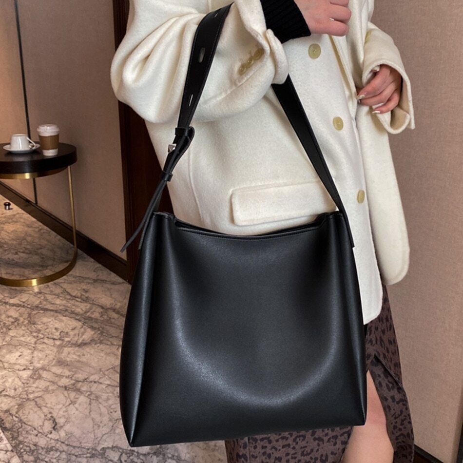 2 Sets Totes Bag PU Leather Shoulder Bags Women Female Travel Bag Lady Bag