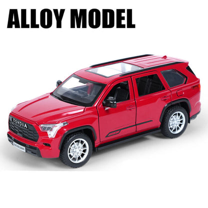 1:24 Toyota Sequoia SUV Druckguss Modell Auto Fahrzeug zur Simulation Sounds Lichter-