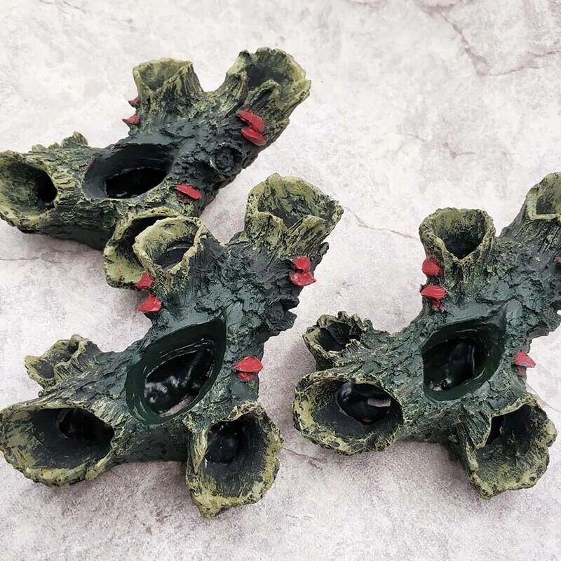 Fish Tank Landscape Ornaments Resin Rockery Aquarium Decorations Pet Hiding Cave