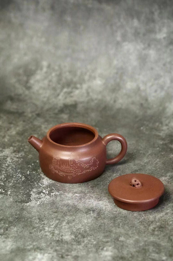 140cc chinese Yixing Handmade Zisha Purple clay Teapot HuShi Hu Tea Pot