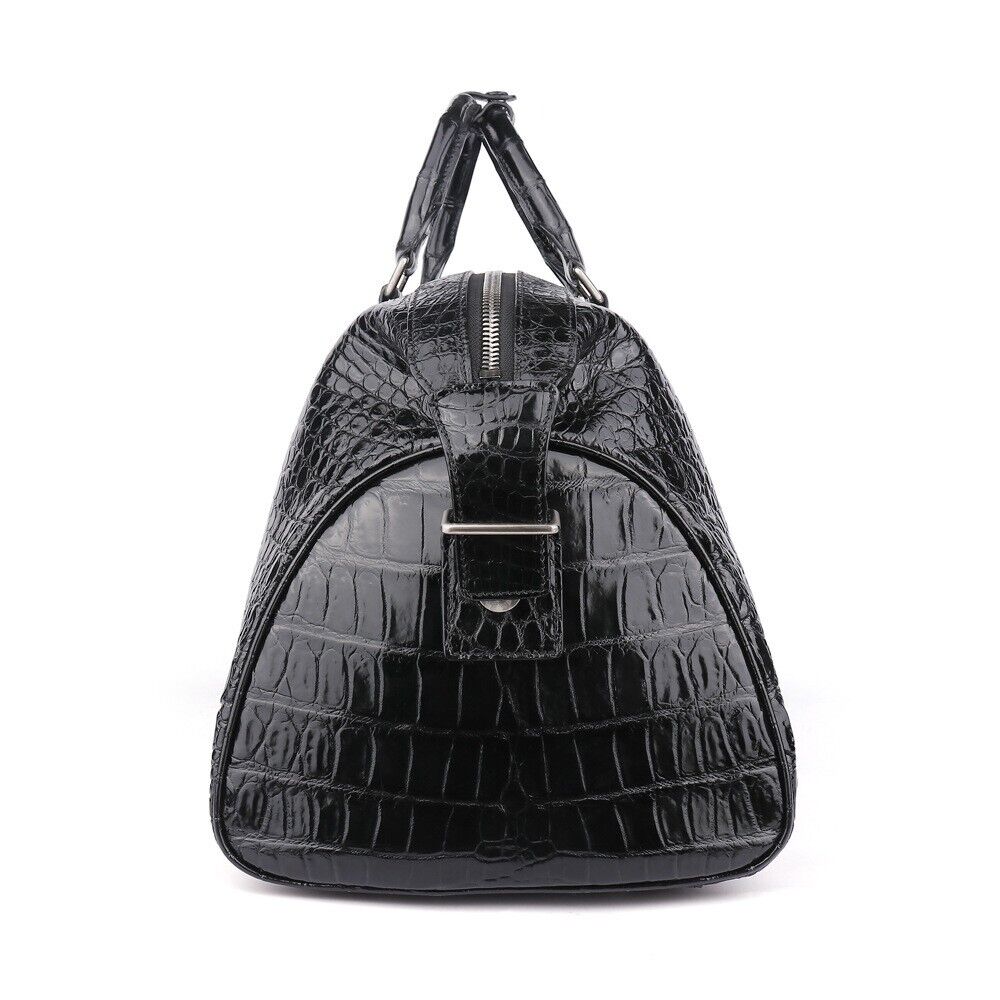 Real Alligator Crocodile Belly Skin Business Briefcase Shoulder Handbag Travel