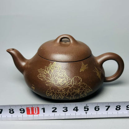 Vintage Chinese Yixing Purple Clay Teapot Zisha Ceremony Exquisite Tea Set Art
