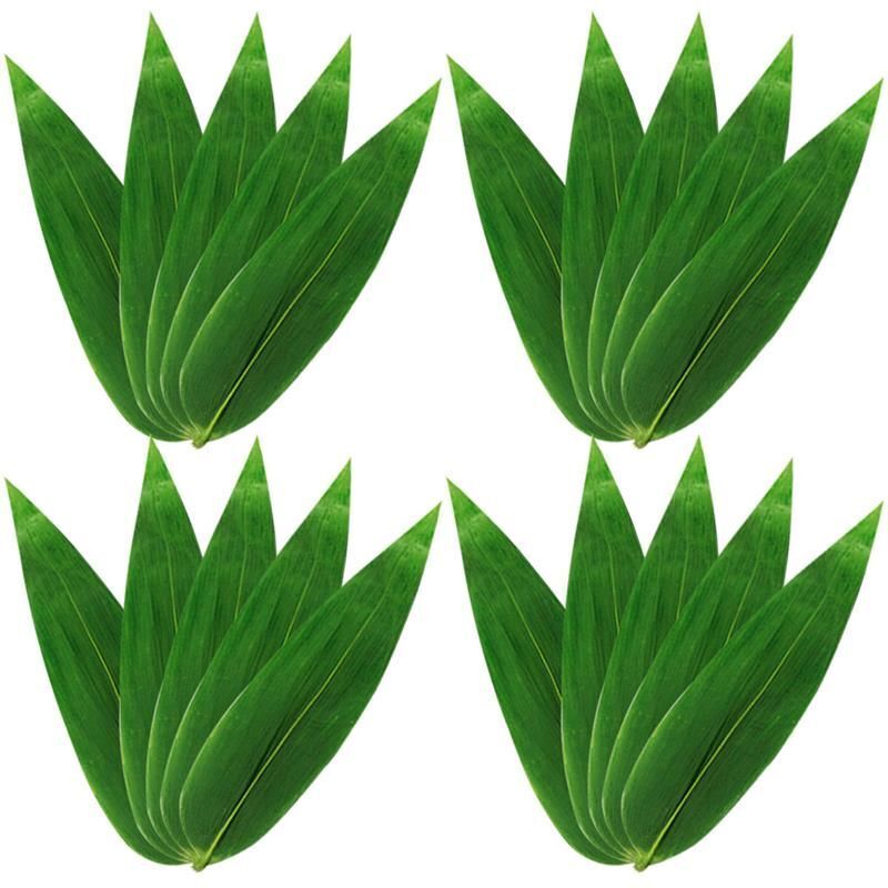 Fake Leaves 100Pcs Japanese Green Leaf Sushi Sashimi Dish Plate Tray Decorations