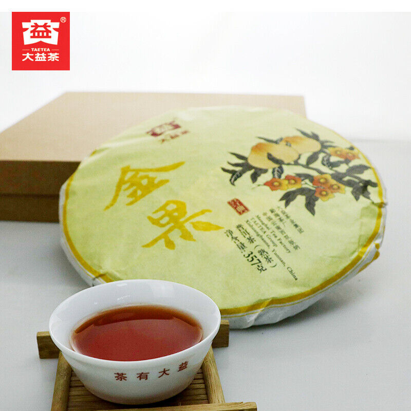 Golden Fruit * 2016 Menghai Tea Factory TAETEA Puerh Shu Dayi Ripe Puer Tea 357g