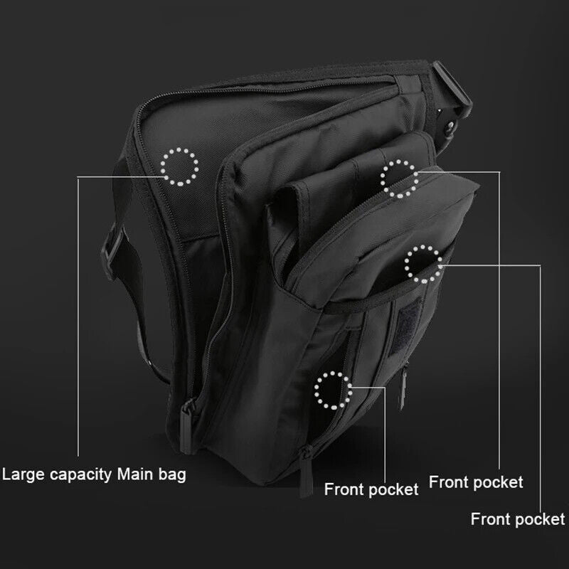 Men Pack Leg Bags Drop Shoulder Bags Travel Tactical Bum Hip Belt Sport Bag