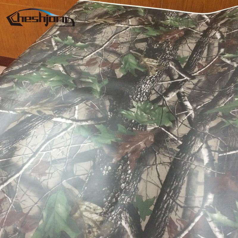 Camo Tree Vinyl Car Wrap Adhesive Real Tree Camouflage Film for Truck Hood Roof