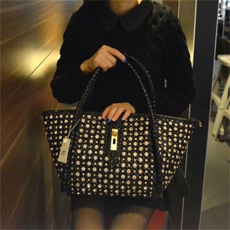 Handbag Diamond Dumpling Bag Shoulder Messenger Purse Rhinestone Handbag 1 PC