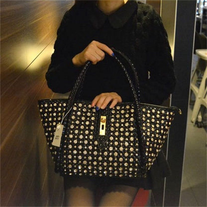 Handbag Diamond Dumpling Bag Shoulder Messenger Purse Rhinestone Handbag 1 PC