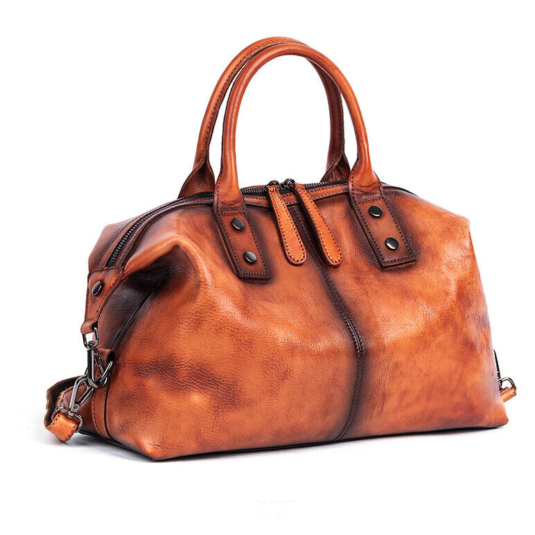 Luxury Hobo Women's Bags, Retro Top Cow Leather Handbag, Tote Sling Shoulder Bag