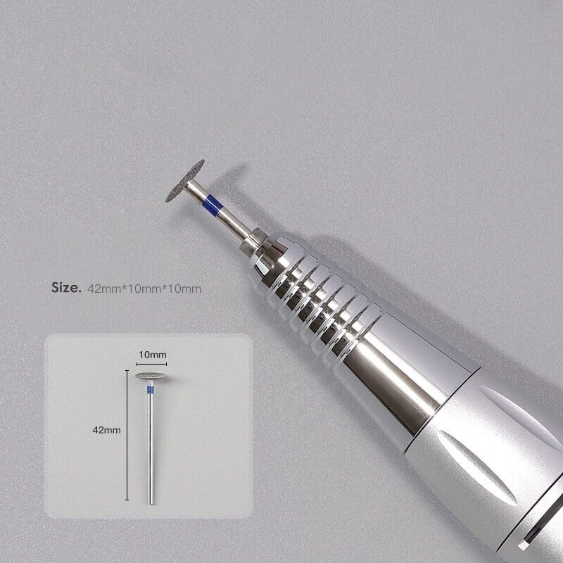 Nail Polishing Removal Head Stainless Steel Drill Bit T-Mill Grinder Too1 1x46mm