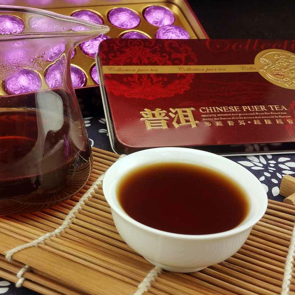 Jasmine Mini Tuocha Ripe Puer, Delicate Box Pack Shu Puerh Tea 75g