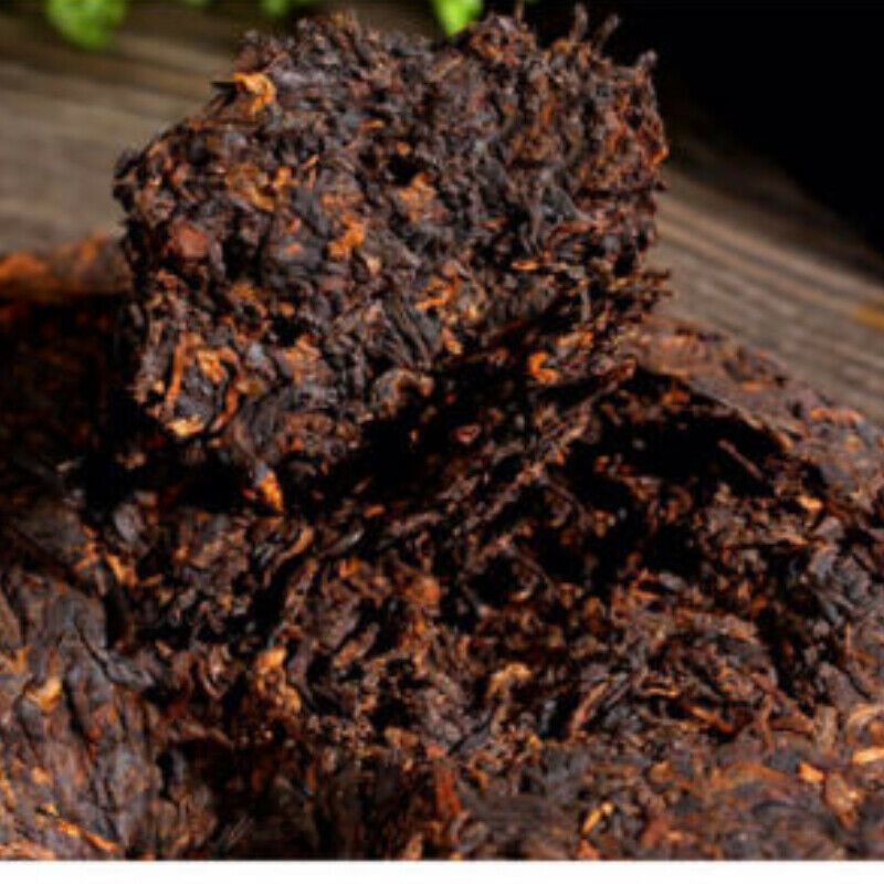 357g Heaven Earth Royal Golden Buds Old Arbor King Tea Menghai Ripe Pu-erh