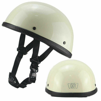 For Men and Women DOT Lightest Motorcycle Helmet Half Helmet Cap Vintage Helmet