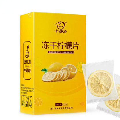 Ning Meng Lemon Tea Dried Sliced Tea 冻干蜂蜜柠檬片水果茶 泡茶 单独包装 中闽飘香牌
