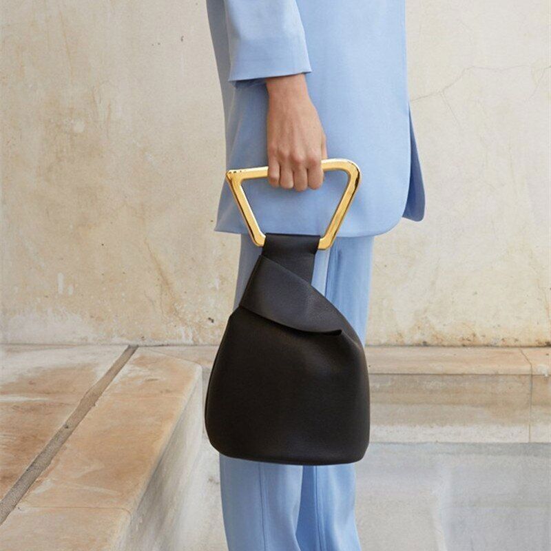 PU Leather Women's Handbag Bucket Bags Ladies Evening Clutch Purses Mini Tote