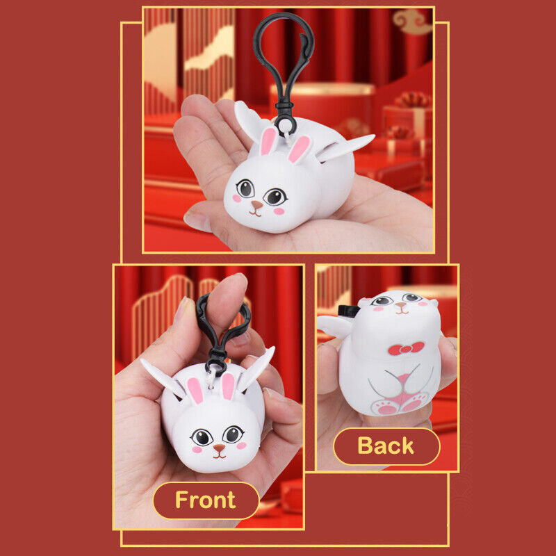 Cute Keychain Handbags Rabbit Pig Charm Animal Keyrings Bag Hanging Decoration