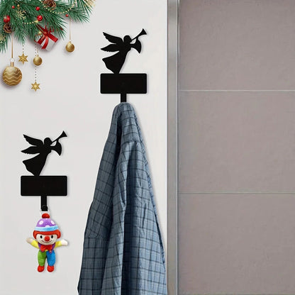 Metal Angel Hook, Key Belt Hanging Hook, Wall Hook, Christmas Decoration
