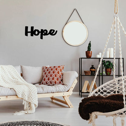 Hope Word Metal Wall Art | 8" Long X 5" High