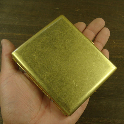 Collectable Brass Cigarette Case Holder Cigarette Box Holds 20 cigarettes