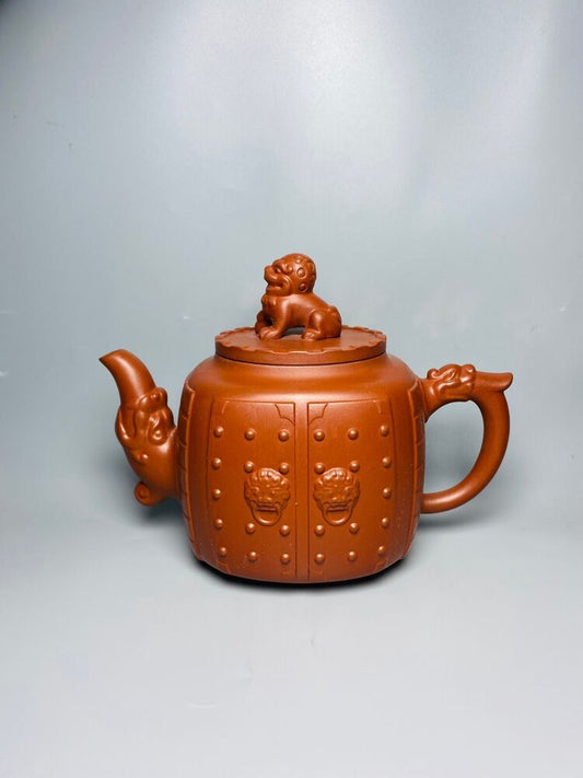 Chinese Yixing Zisha Clay Handmade Exquisite Teapot （大宅门 底款：储亚强）