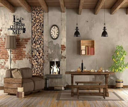 I Can Do All Things - metal Roots Decor - Christian Wall Decor - 14 inch(Black)