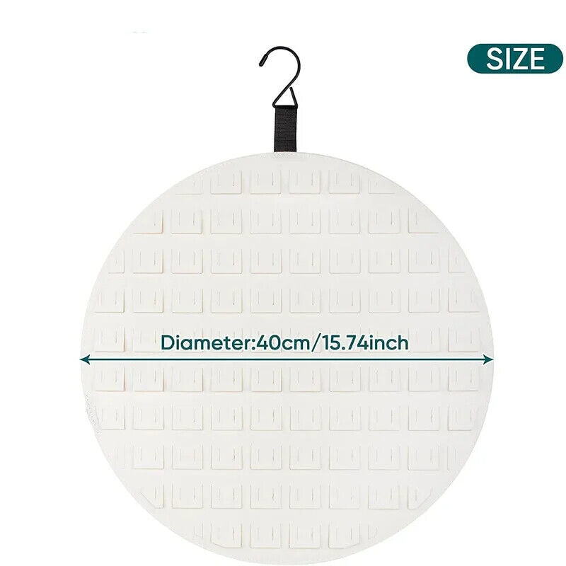 Jewelry Storage Bag 40cm Round Felt Brooch Badge Earring Display Board Organizer