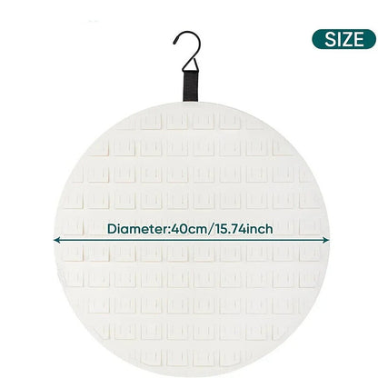 Jewelry Storage Bag 40cm Round Felt Brooch Badge Earring Display Board Organizer