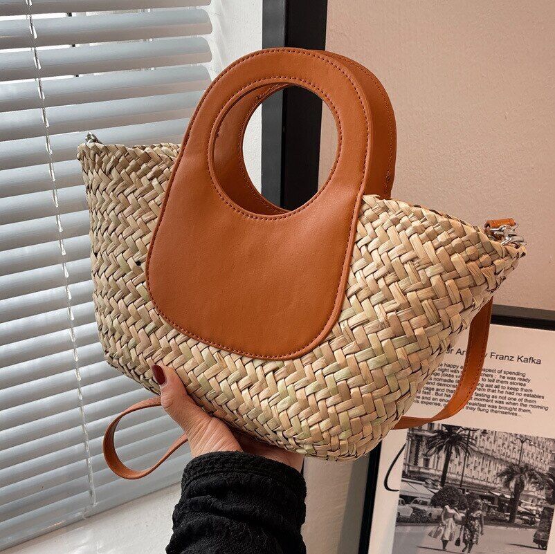 Summer Straw Weave Handbags Women Shoulder Bag Beach Crossbody Bags
