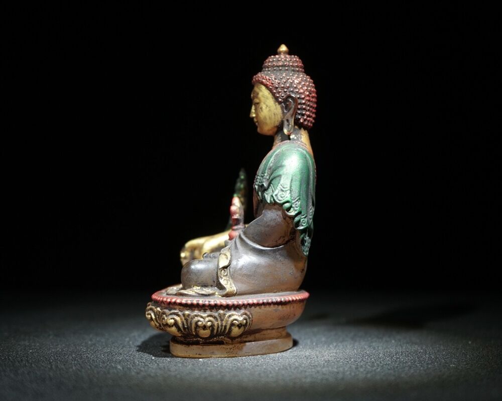 5" tibetan zen buddha statue antique glass bodhisattva statues for home decor