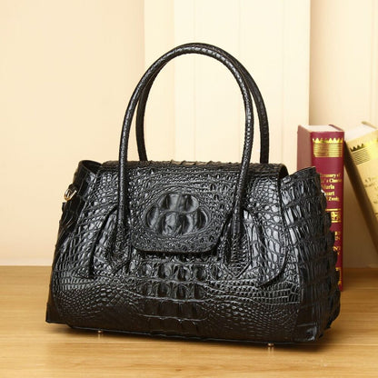 New crocodile pattern handbag, top cow leather wedding bag sling shoulder bag