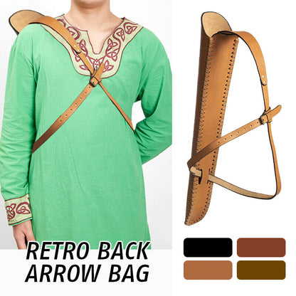 Medieval Cosplay Steampunk Shoulder Back Quiver Arrow Holster Bowman Archer