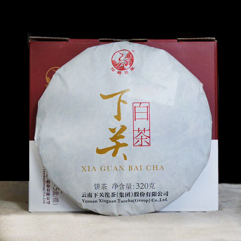 320g Box XIA GUAN BAI CHA Dali White Tea Cake Jinggu Moonlight Pu'er Tea