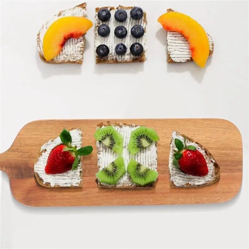 Chopping Blocks Wooden Cutting Board Cheese Pizza Bread Fruit Sushi Tray 41x12cm
