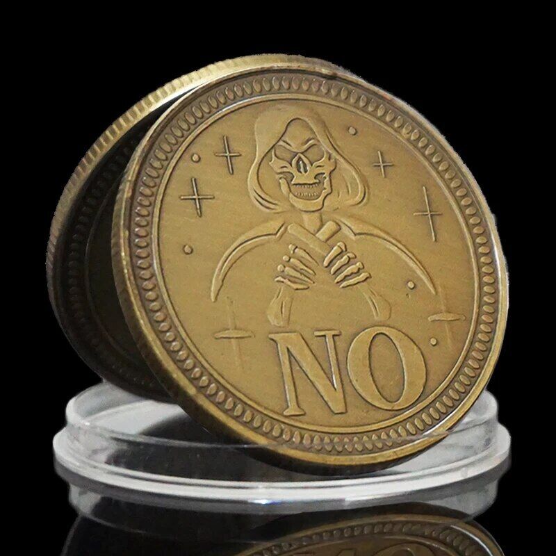 Commemorative Coins Metal Yes No Ouija Gothic Prediction Items USA Morgan Dollar