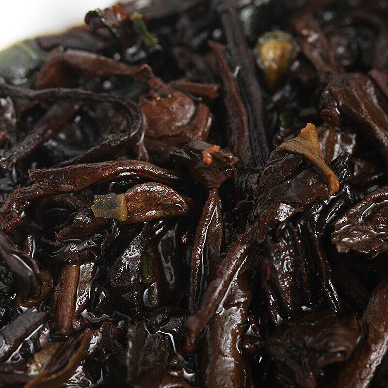 500g Yunnan Pu-erh Ripe Tea Glutinous Aromatic Mini Square Brick Tea Thin Slices