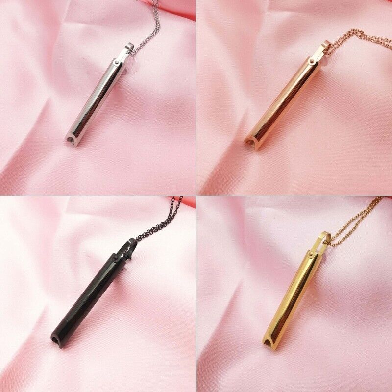 2023 Titanium Steel Necklace Jewelry Gift Pressure Anxiety Necklace Shift Breath