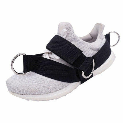 4 D-Rings Ankle Strap Cable Machines Resistance Bands Unisex Fitness Gym Workout