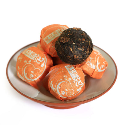 HELLOYOUNG Orange Peel Citrus Flavored Mini Ripe Cake puer Pu'er Pu erh Tea