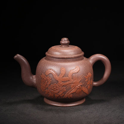 Chinese Yixing Zisha Clay Handmade Exquisite Teapot （国色天香 底款：杨季初）