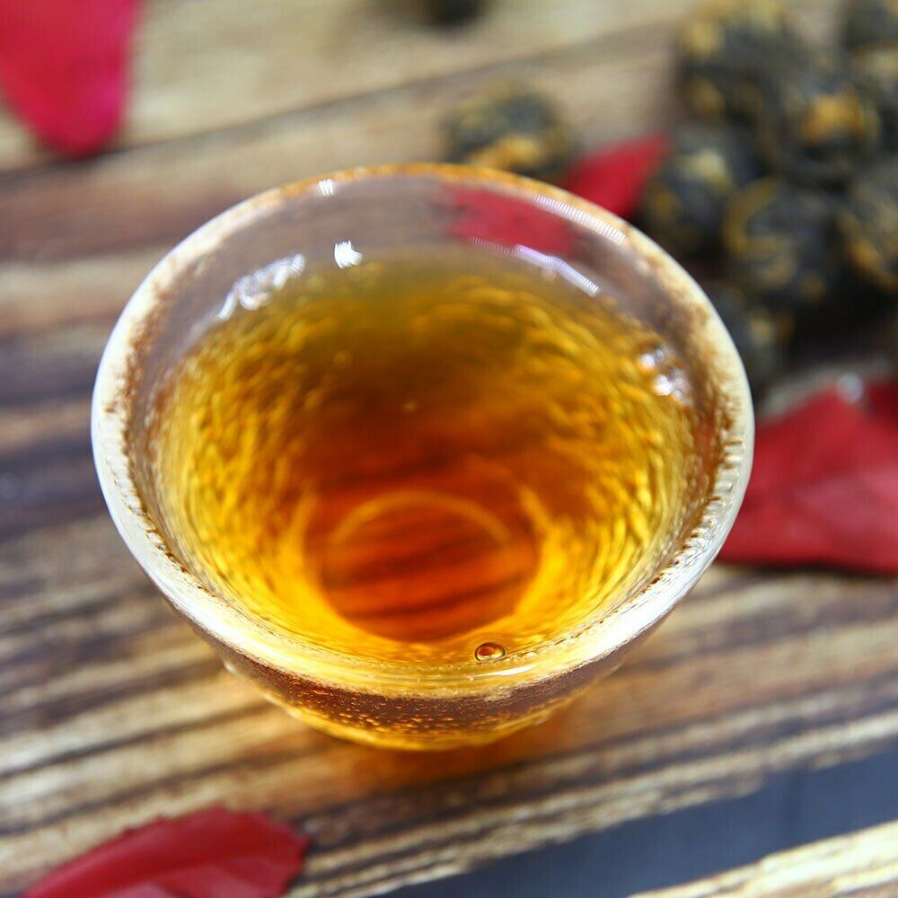 2023 Yunnan Ancient Trees Golden Pearl Dian Hong Chinese Black Tea 100g