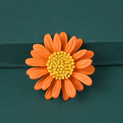 Cute Sunflower Brooch Pins for Hijab Hats Dress or Bags Jewelry Accessor-ca