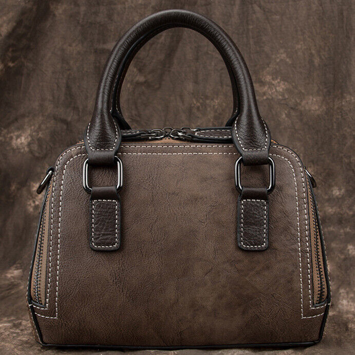 Women's Genuine Leather Handbags Embossed Flower Butterfly Shoulder Shell Bags