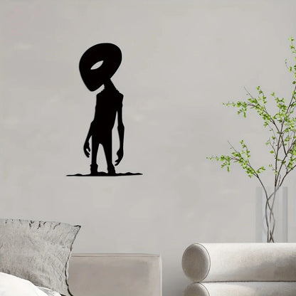 1pc Alien Theme Decor Wall Art Decorations, Indoor Livingroom Black Classic