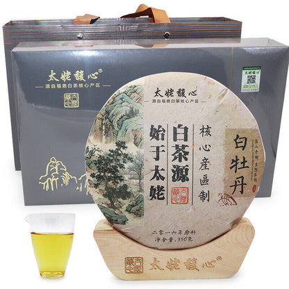 350G Fuding white tea white peony cake Panxi Ming Qian spring flowers honey tea