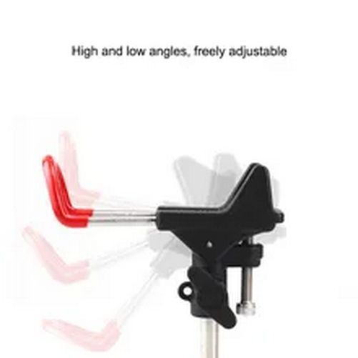 Swivel Fishing Rod Holder Adjustable Swivel Side Rail Mount Lightweight Fishing